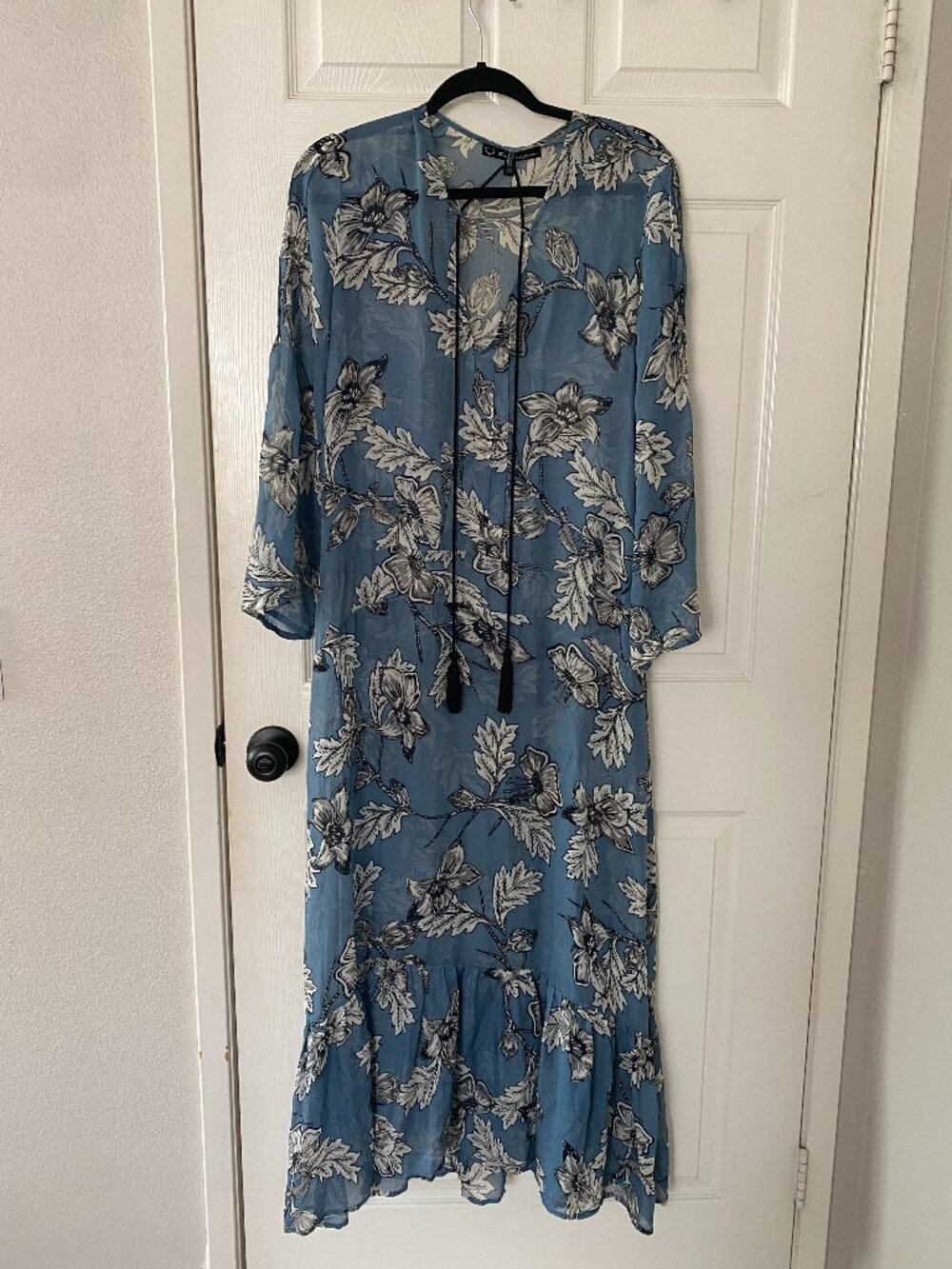 For Love & Lemons 🍋 | RARE Santa Rosa Maxi Dress in Vintage Blue Floral - Picture 4 of 16